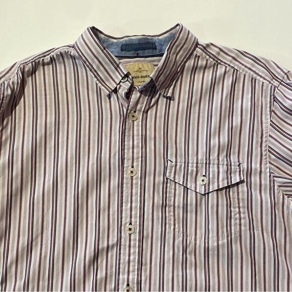 Tommy Bahama 100% Cotton Long Sleeve Striped Button Down Men's Size Large - Picture 2 of 15